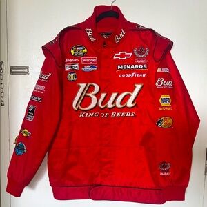 Vintage Budweiser Racing Jacket - Red
